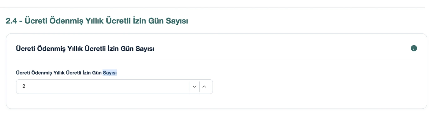 TazminApp yıllık izin ücreti hesabı: Ücreti ödenen günler