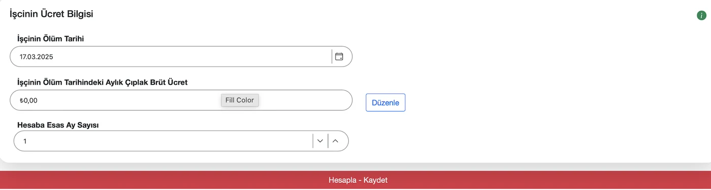 TazminApp ölüm tazminatı hesabı: Ölüm tarihi ve ücret